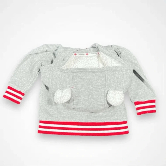 4/$20 Canadiana Light Gray Zip Up Hoodie - Picture 4 of 5